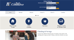 Desktop Screenshot of bankofcommerce.org